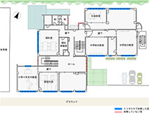 蔵王第三小・蔵王第二中２階平面図